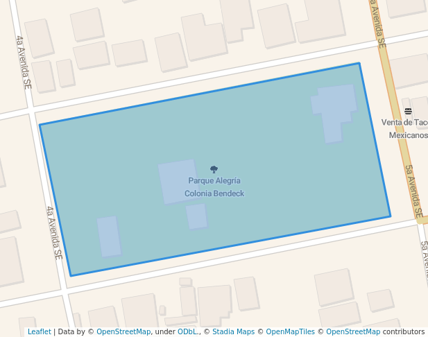 walking in Parque Alegría Colonia Bendeck map in El Progreso