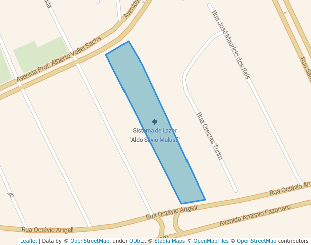 walking in Sistema de Lazer "Aldo Sílvio Malusá" map in Piracicaba