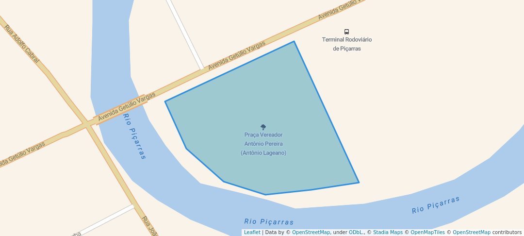 walking in Praça Vereador Antônio Pereira (Antônio Lageano) map in Balneário Piçarras