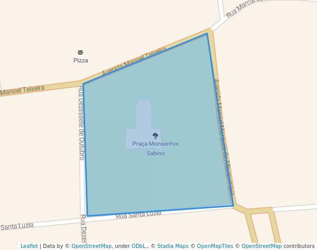 walking in Praça Monsenhor Sabino map in Jijoca de Jericoacoara