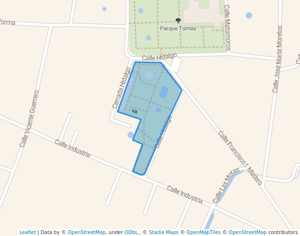 walking in Parque Hidalgo map in Ecatepec de Morelos