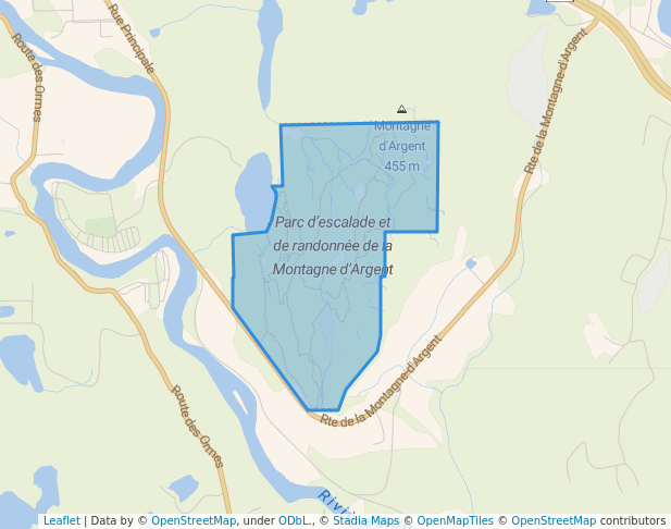 Parc d’escalade et de randonnée de la Montagne d’Argent