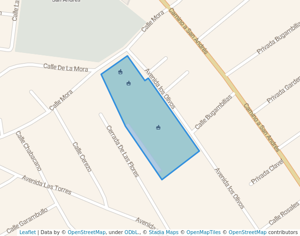 walking in Deportivo San Andrés de la Cañada map in Ecatepec de Morelos