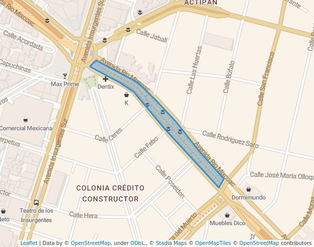 Parque lineal Mixcoac