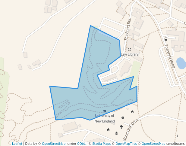 walking in Walking Track map in Armidale