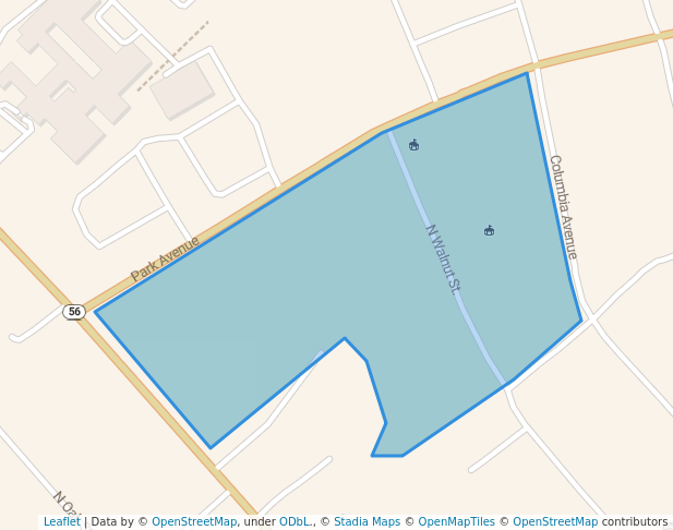 walking in Cowling Park map in London