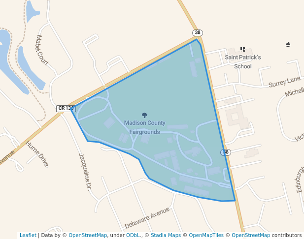 walking in Madison County Fairgrounds map in London