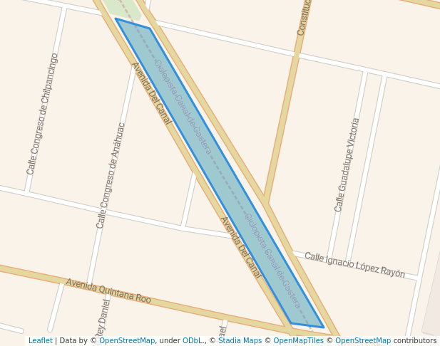 walking in Corredor Ecológico de los Insurgentes map in San Pablo de las Salinas