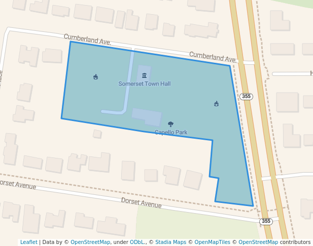 walking in Capello Park map in Chevy Chase