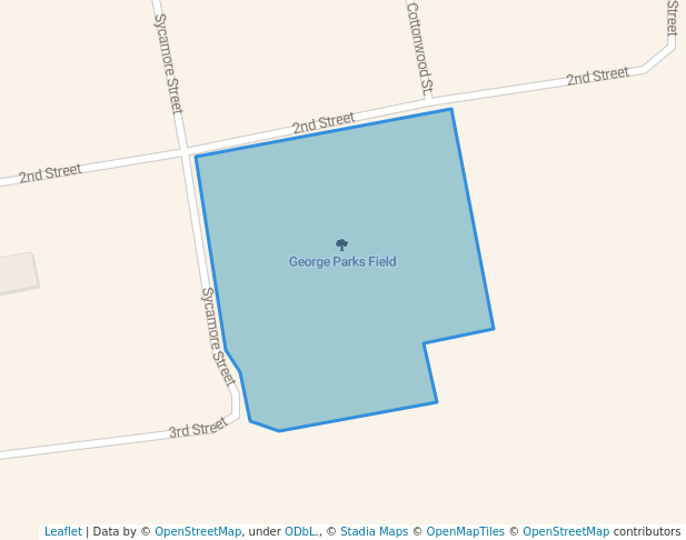 walking in George Parks Field map in Roscoe