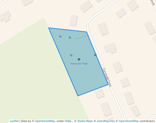 walking in Hanover Park map in Russell