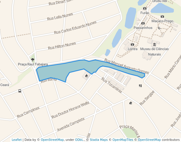 walking in Praça dos Namorados map in Guarulhos