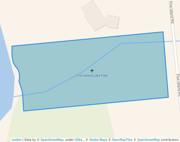 walking in Five Island Lake Park map in Hubley