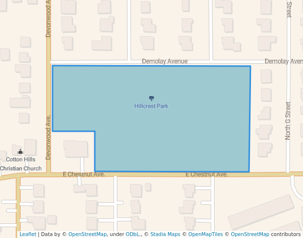 walking in Hillcrest Park map in Duncan