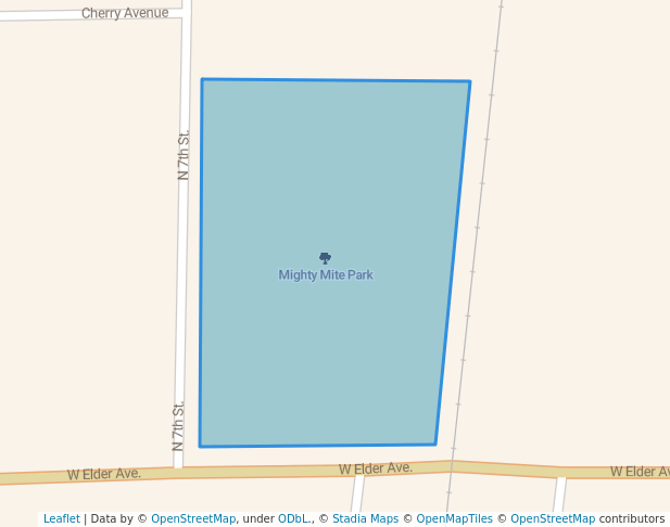 walking in Mighty Mite Park map in Duncan