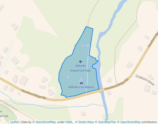 walking in Millville Waterfront Park map in Millville