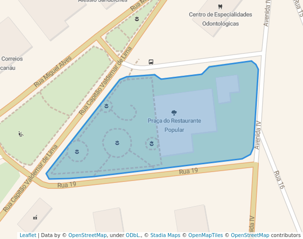 walking in Praça do Restaurante Popular map in Maracanaú
