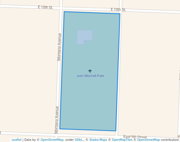 walking in Josh Mitchell Park map in Big Lake