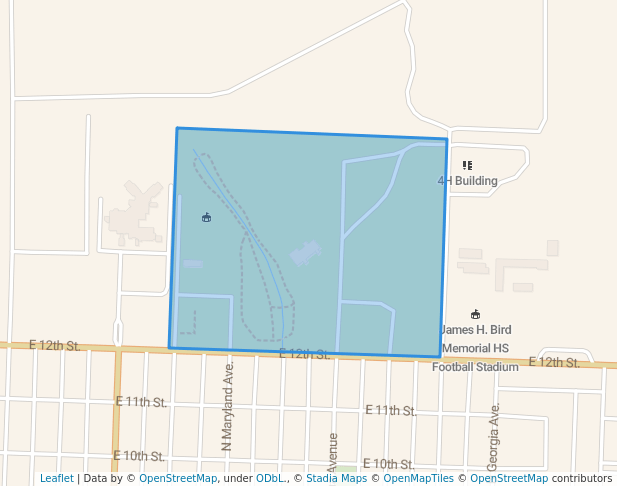 walking in Reagan County Park map in Big Lake