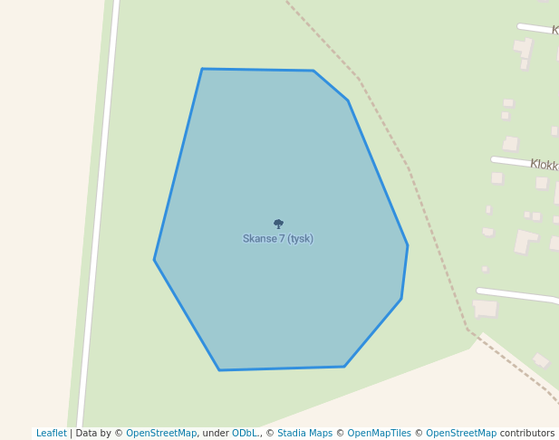 walking in Skanse 7 (tysk) map in Sønderborg