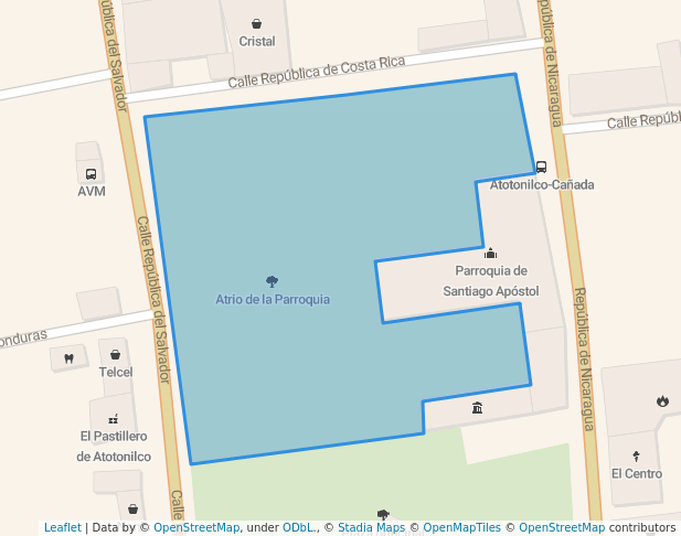 Atrio de la Parroquia in Atotonilco de Tula | Map and Routes