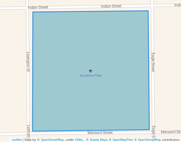 walking in Sunshine Park map in Vernon
