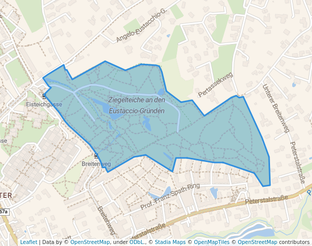 walking in Eustacchiopark map in Graz