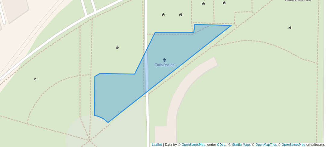 walking in Tulio Ospina map in Bello