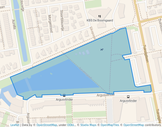 walking in Westertuin map in Breda