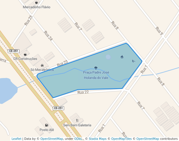 walking in Praça Padre José Holanda do Vale map in Maracanaú