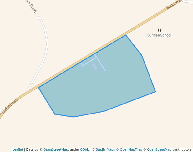 walking in Sunrise Park map in Petal