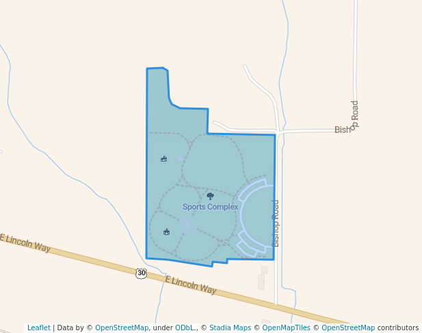 walking in Sports Complex map in Morrison