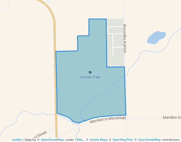 walking in Granton Park map in Granton