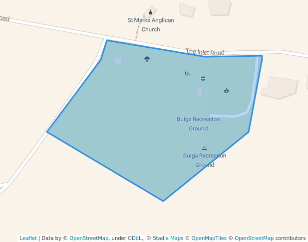 walking in Bulga Recreation Ground map in Bulga