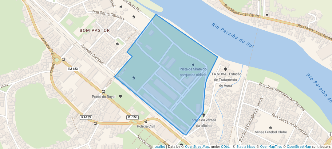 walking in Parque da Cidade map in Barra Mansa