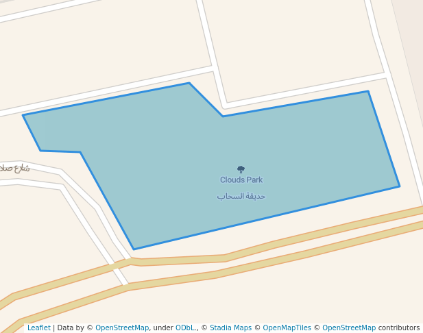 walking in Clouds Park map in Al Namas
