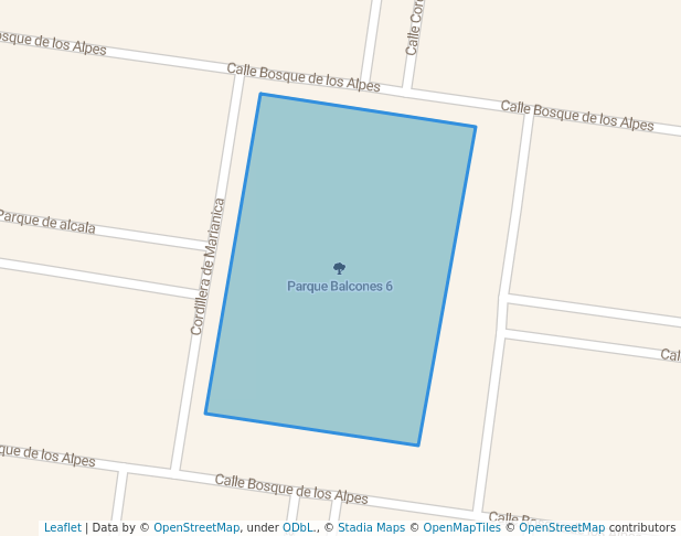 walking in Parque Balcones 6 map in Reynosa