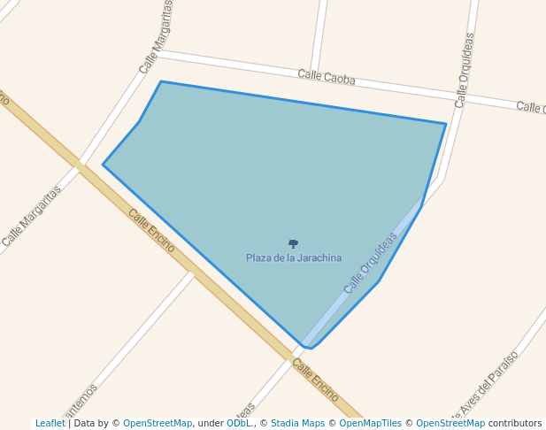 walking in Plaza de la Jarachina map in Reynosa