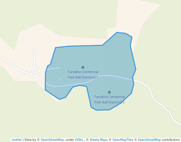 walking in Tantallon Centennial Park map in Tantallon