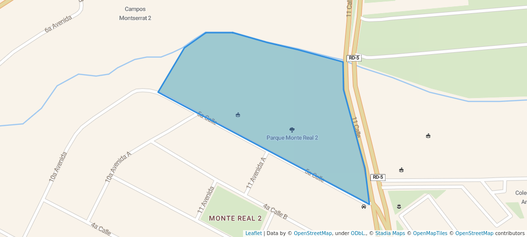 walking in Parque Monte Real 2 map in Ciudad de Guatemala