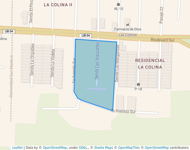 walking in Zona Monumento Memorial "Resurgiremos" Las Colinas map in Santa Tecla