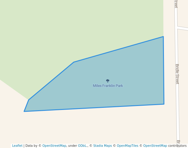 walking in Miles Franklin Park map in Talbingo