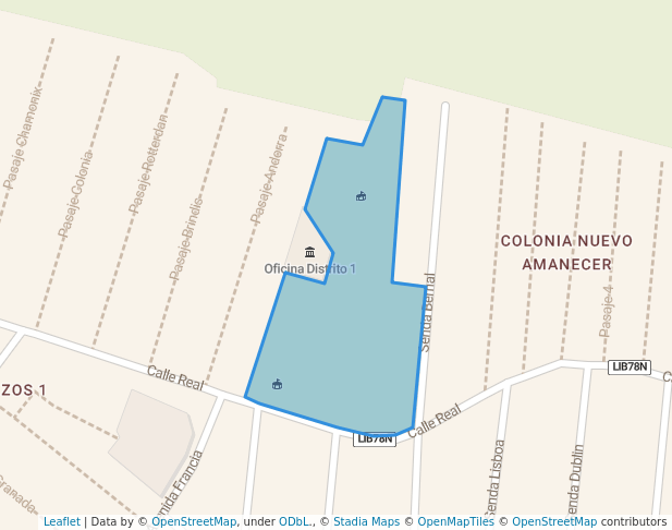 walking in Parque Las Araucarias map in Santa Tecla