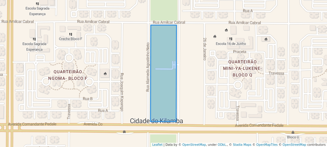 walking in Parque da Amizade map in Belas