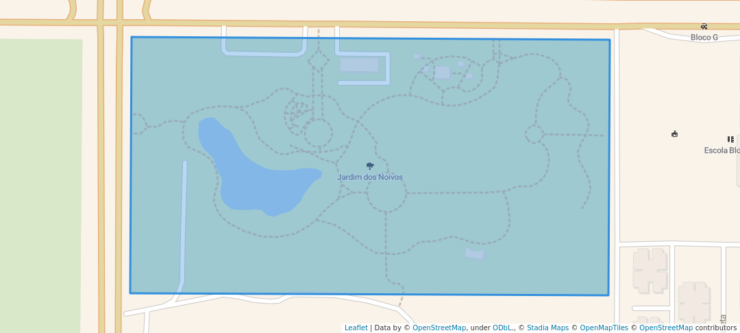 walking in Jardim dos Noivos map in Kilamba