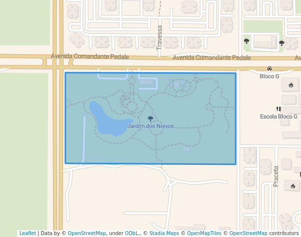 walking in Jardim dos Noivos map in Kilamba