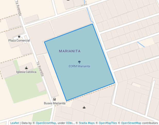 walking in EORM Marianita map in Villa Nueva