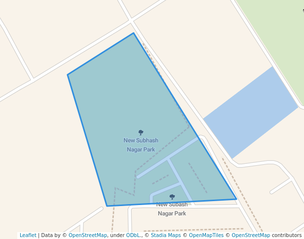 walking in New Subhash Nagar Park map in Jalandhar