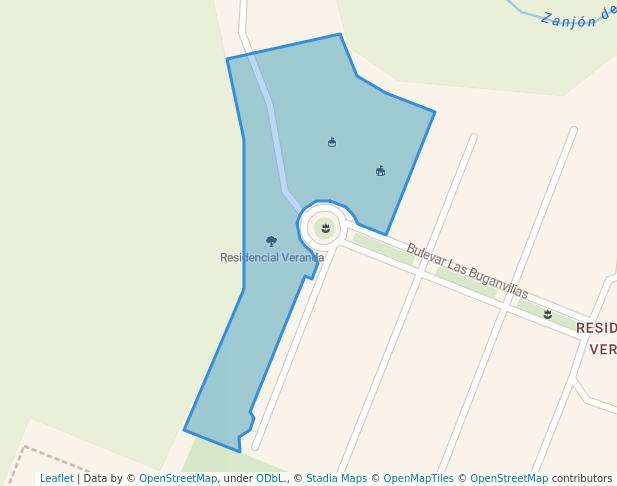 walking in Residencial Veranda map in Santa Tecla