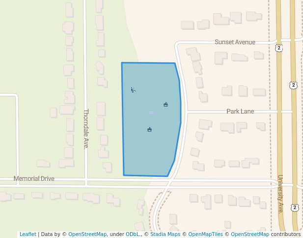 walking in Shooster Park map in Crookston
